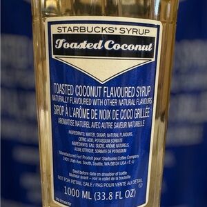 Starbucks Toasted Coconut Syrup - Seasonal bb May 2026